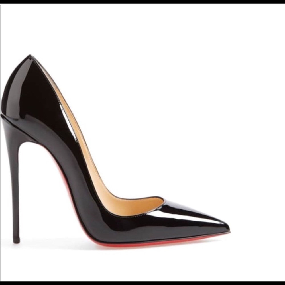 Black, Christian Louboutin So Kate heels.